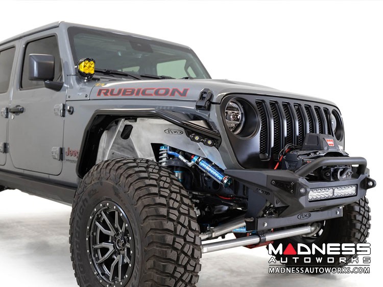 Jeep Gladiator JT Tube Fenders Stealth Fighter Front with Turn